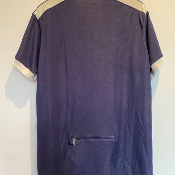 Hind Sportswear Men’s Workout Top Navy Yellow Size L - Picture 2 of 5